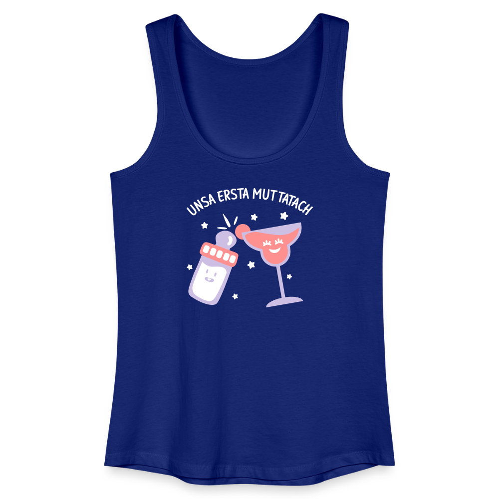 unsa ersta Muttatach - Frauen Bio Tank Top - Königsblau