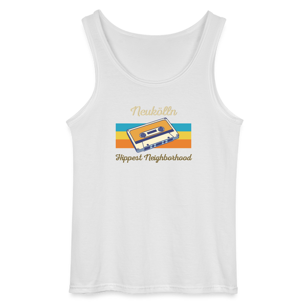 Hippes Neukölln - Männer Tank Top - Weiß