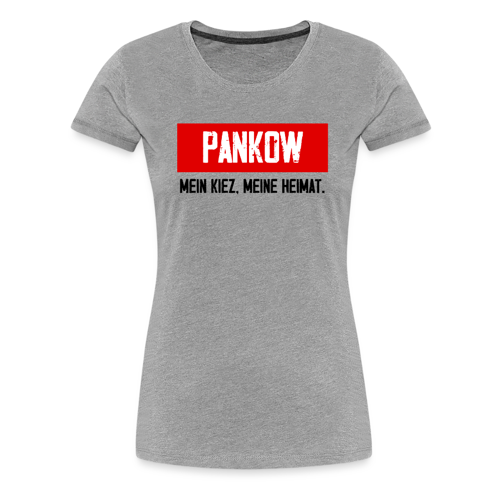 Mein Kiez meine Heimat - Frauen Premium T-Shirt - Grau meliert