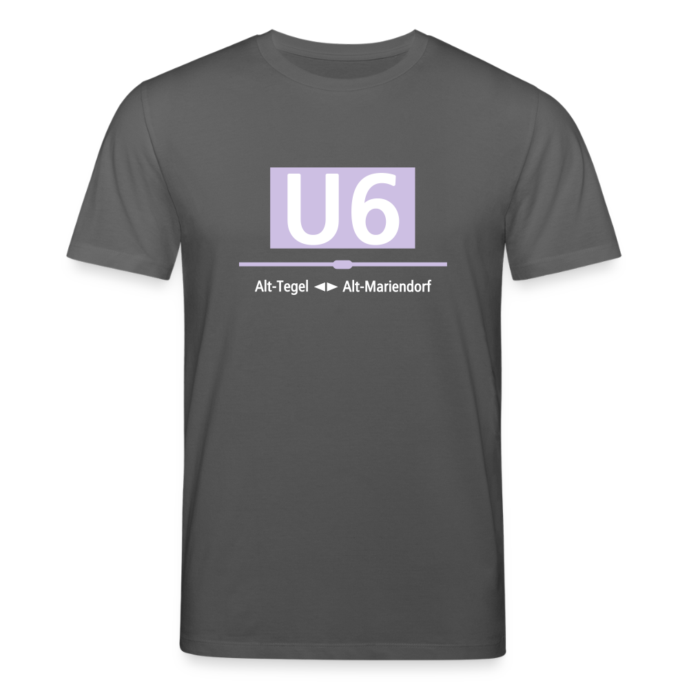 U6 - Unisex Bio T-Shirt - Anthrazit
