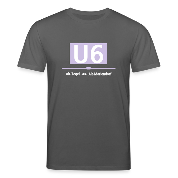 U6 - Unisex Bio T-Shirt - Anthrazit