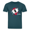 Berlin Klecks Bär - Unisex Bio T-Shirt - Dunkles Petrol