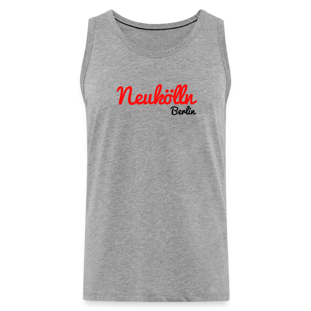 Neukölln Berlin - Männer Premium Tank Top - Grau meliert