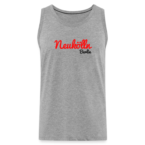 Neukölln Berlin - Männer Premium Tank Top - Grau meliert