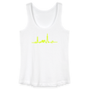 Herzschlag für Fahrradfahrer - Frauen Bio Tank Top - Weiß