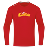 Kiezkönig - Männer Sport Langamshirt - Rot