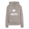 Dit is mir Schnurz Piepe - Frauen Premium Hoodie - Taupe