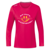 Wat Hast’n Ausjefressen - Frauen Sport Langarmshirt - dunkles Pink