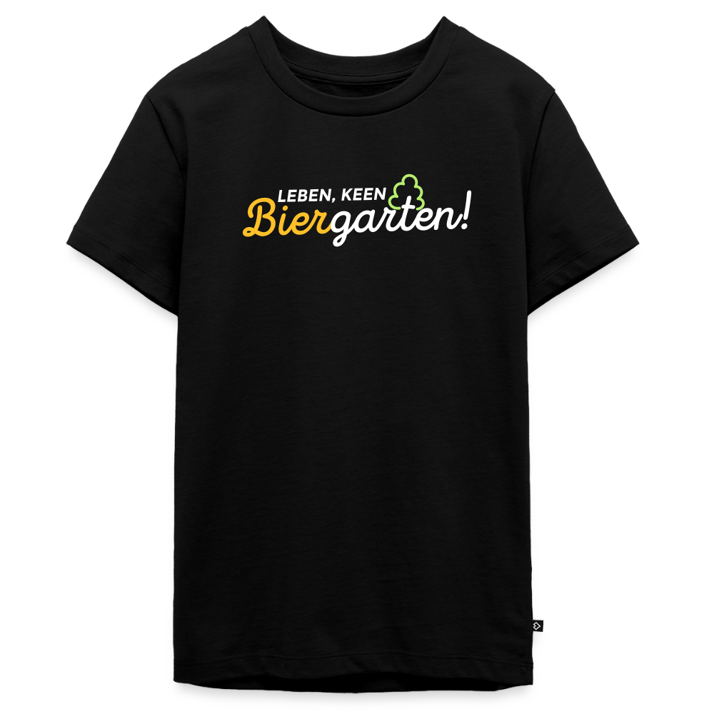 Leben, keen Biergarten! - Teenager Premium T-Shirt - Schwarz