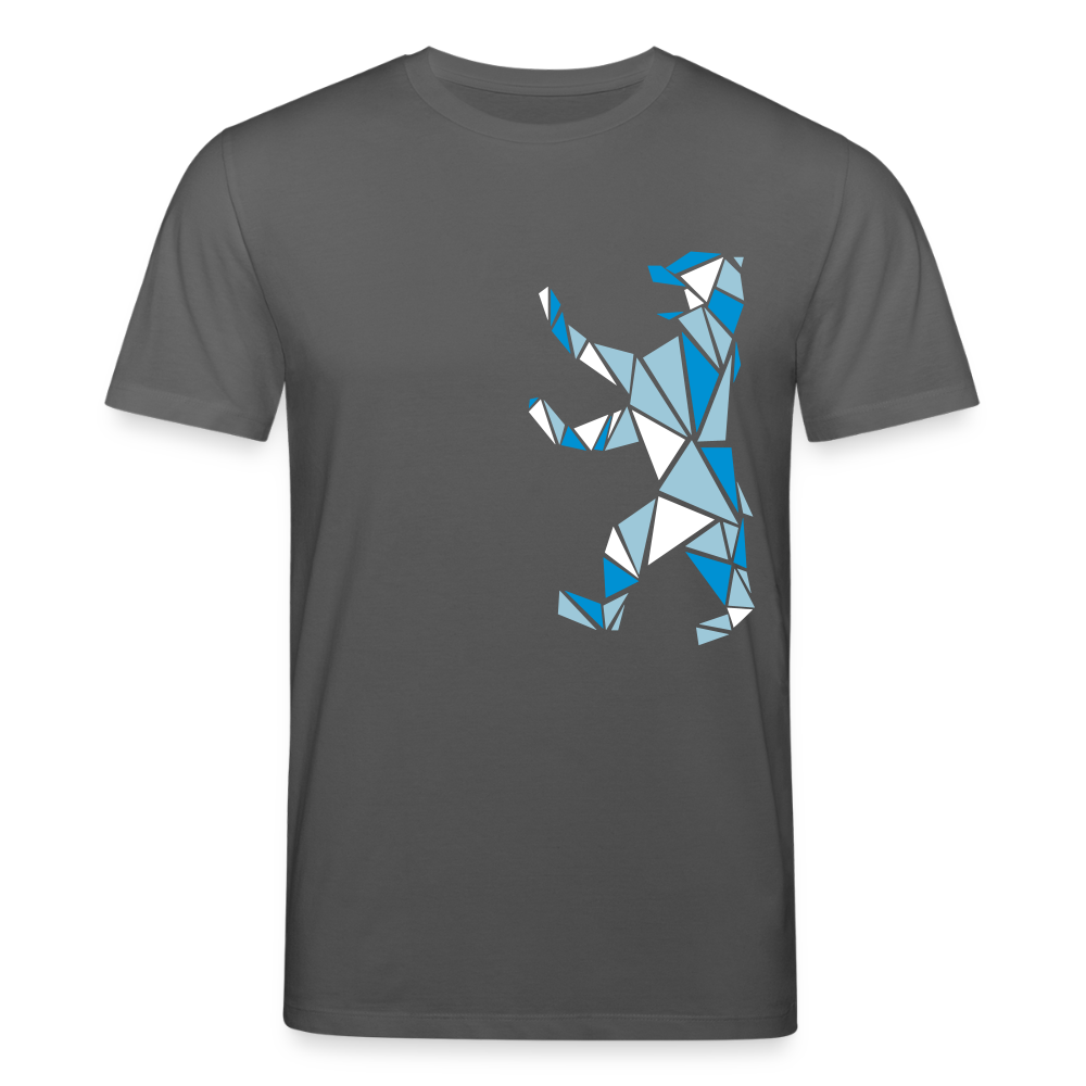 Berliner Bär Geometrie - Unisex Bio T-Shirt - Anthrazit