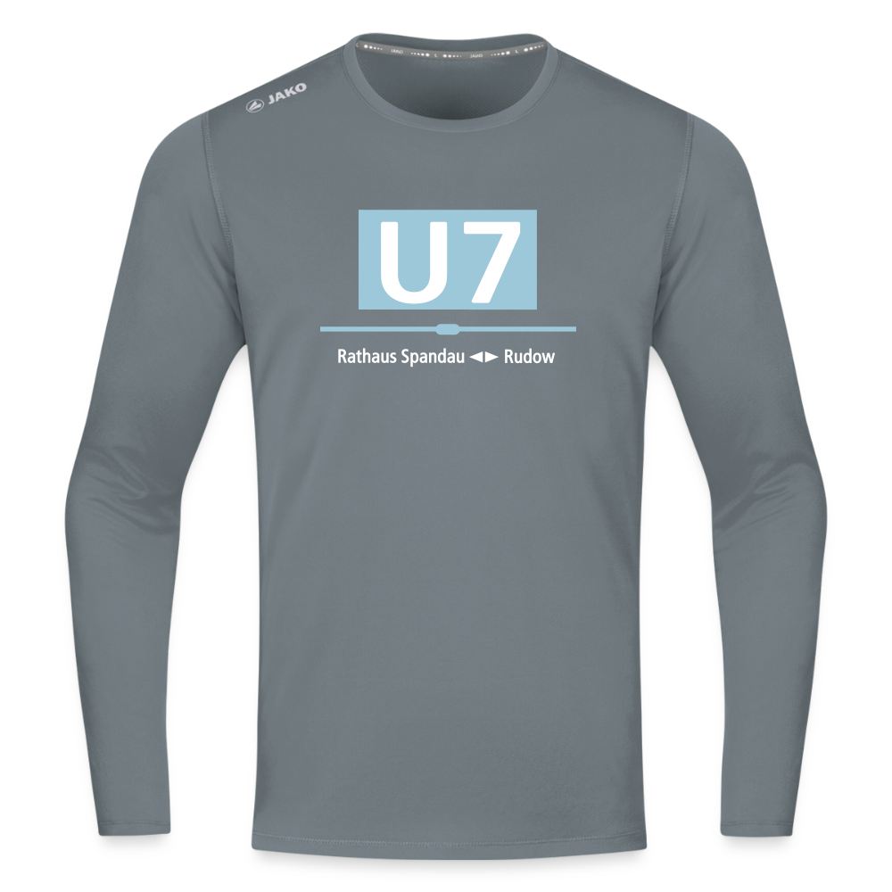 U7 - Männer Sport Langamshirt - Grau