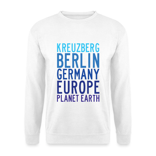 Kreuzberg - Planet Earth - Unisex Pullover - Weiß