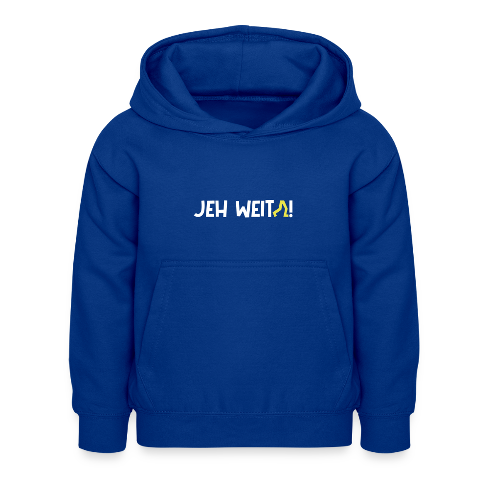 Jeh Weita! - Kinder Hoodie - Royalblau