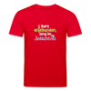 Kurz anjebunden, lang im Jedächtnis. - Unisex Bio T-Shirt - Rot