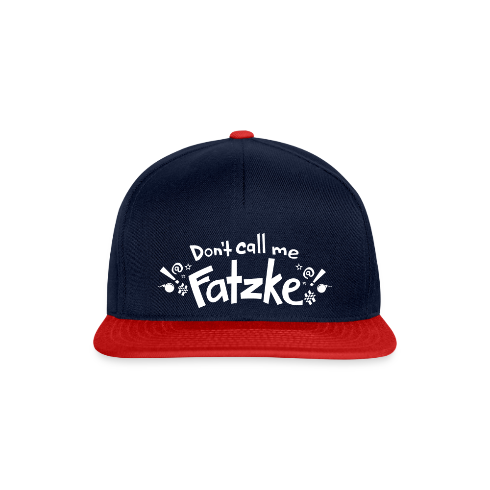 Fatzke - Snapback Cap - Navy/Rot