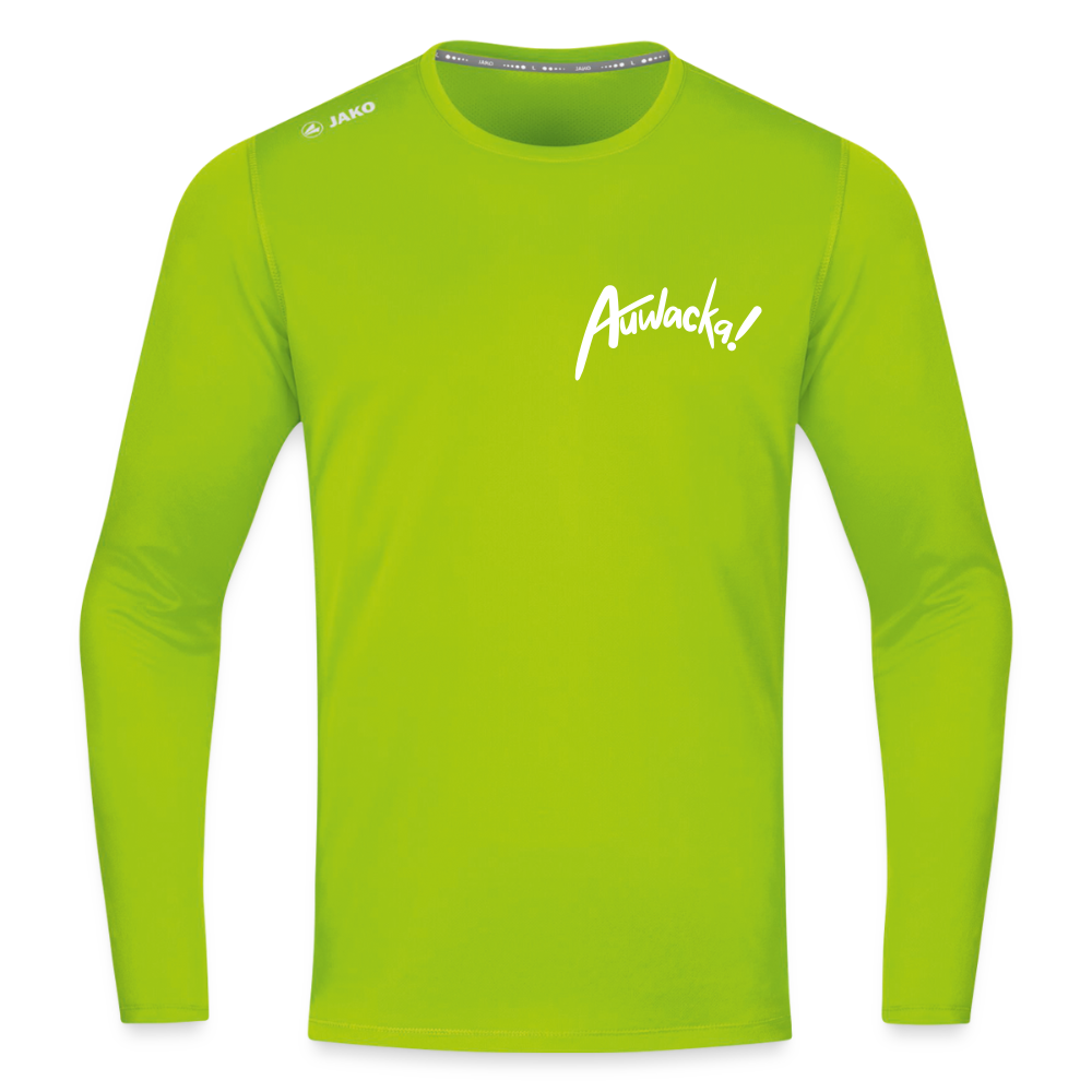 Auwacka! - Männer Sport Langamshirt - Neongrün