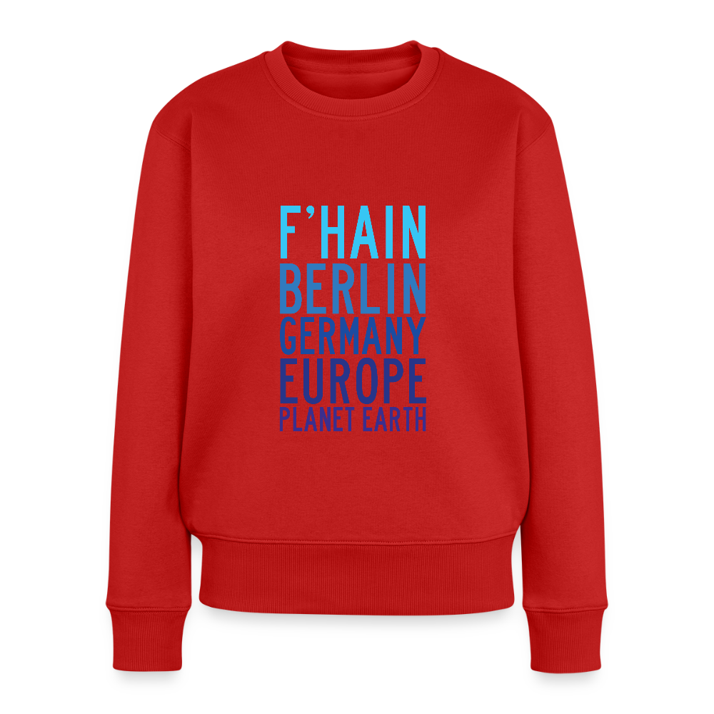 F'hain - Planet Earth - Frauen Premium Pullover - Rot