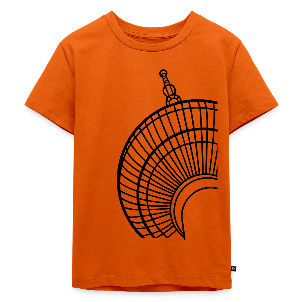 Der Turm von unten - schwarz - Kinder Premium T-Shirt - Orange