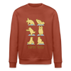 Bären Yoga - Unisex Bio Sweatshirt - Terrakotta