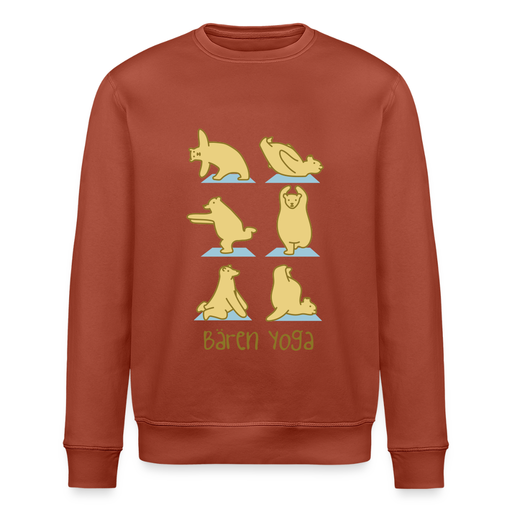 Bären Yoga - Unisex Bio Sweatshirt - Terrakotta