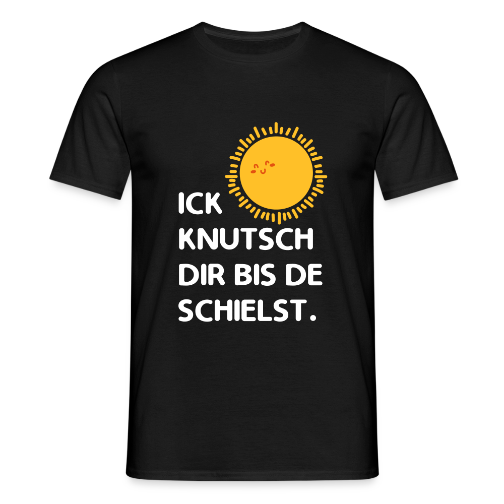 Ick knutsch dir Sonne! - Männer Premium T-Shirt - Schwarz