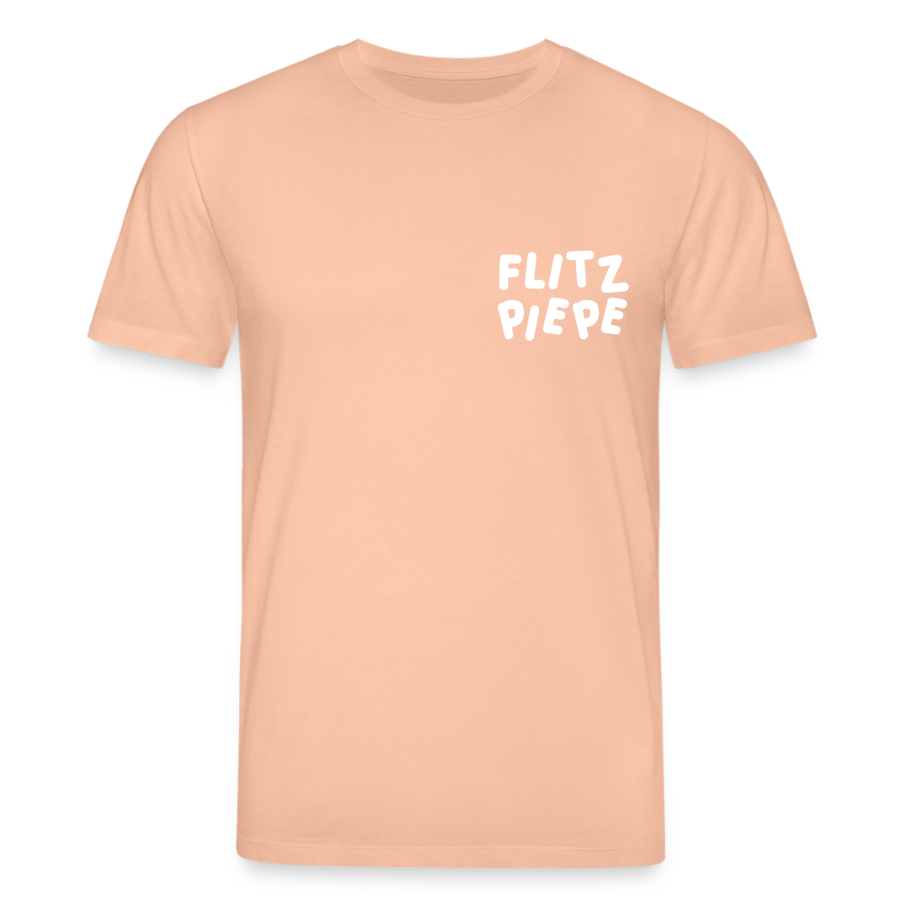 Flitz piepe - Unisex Bio T-Shirt - Pfirsich