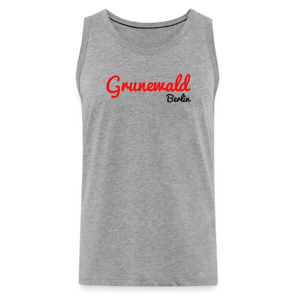 Grunewald Berlin - Männer Premium Tank Top - Grau meliert