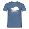 Heute nich! - Männer Premium T-Shirt - Taubenblau