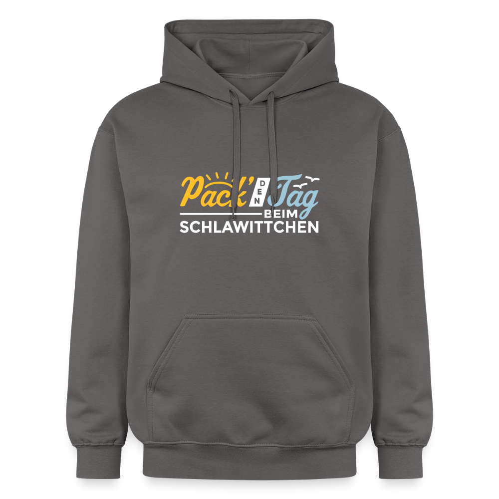 Pack' den Tag beim Schlawittchen - Hoodie - Dunkelgrau