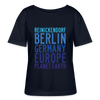 Reinickendorf Planet Earth - Relaxed Rundhals Frauen Bio-T-Shirt - Navy