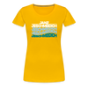 Janz Jeschmeidich - Frauen Premium T-Shirt - Sonnengelb