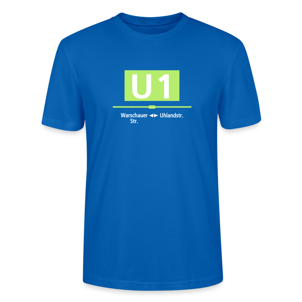 U1 - Männer Bio T-Shirt - Pfauenblau