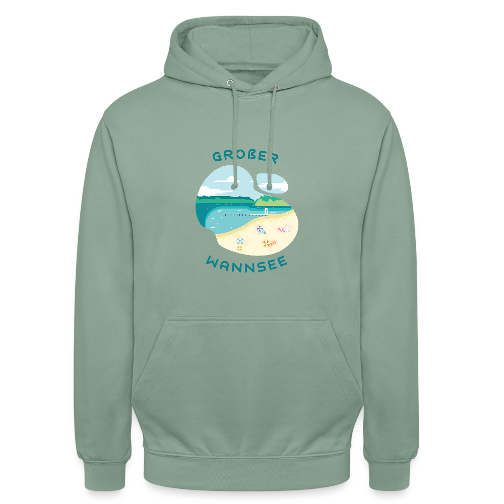 Großer Wannsee - Unisex Hoodie - Graugrün