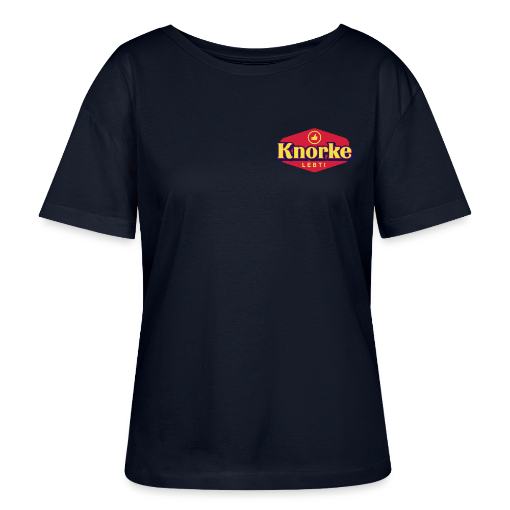 KNORKE lebt! - Relaxed Rundhals Frauen Bio-T-Shirt - Navy