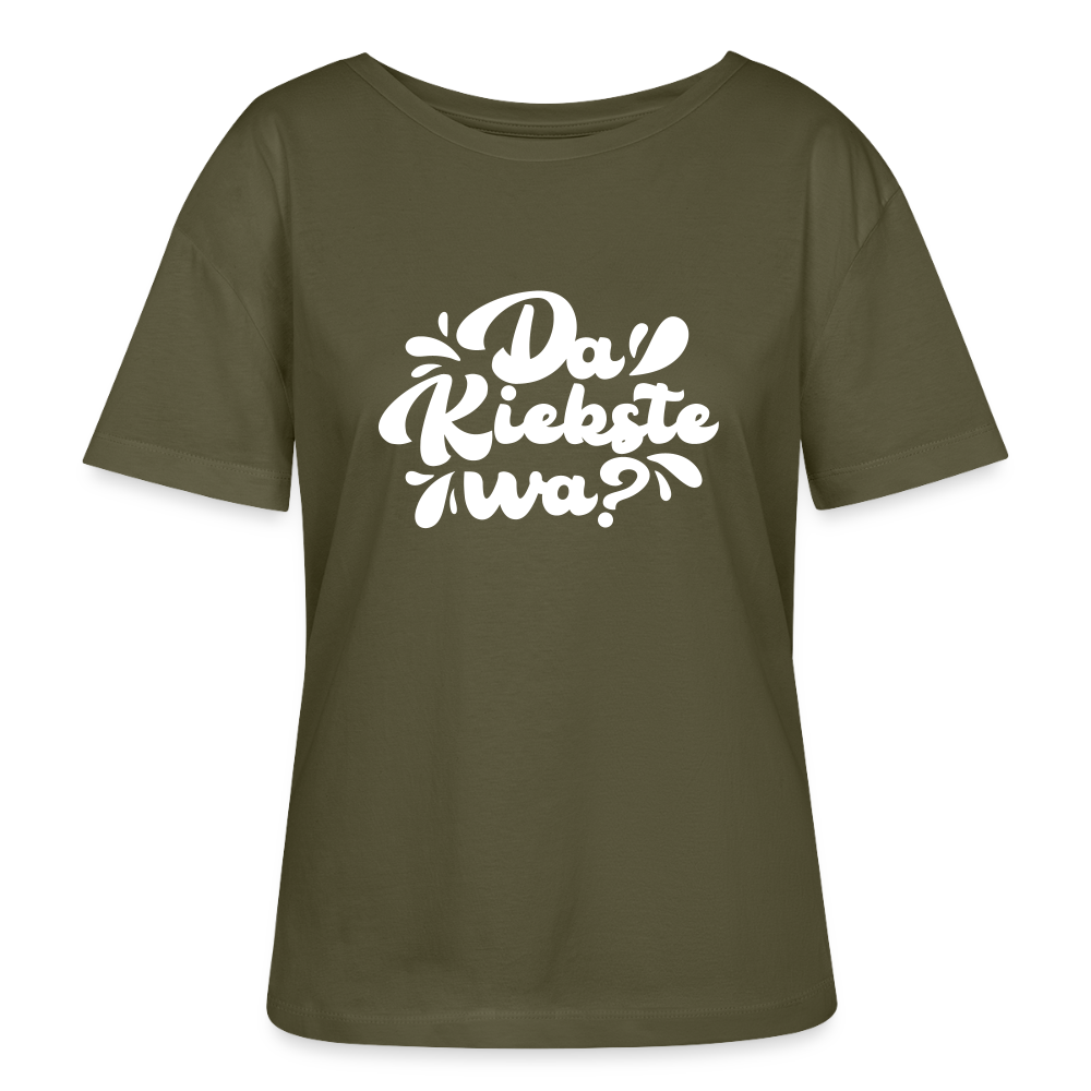 Kiekste - Relaxed Rundhals Frauen Bio-T-Shirt - Khaki