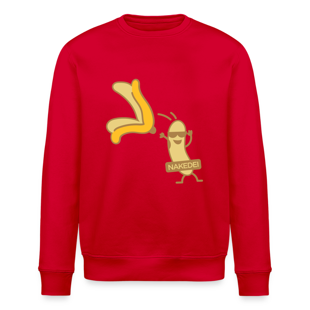 Nakedei - Unisex Bio Sweatshirt - Rot