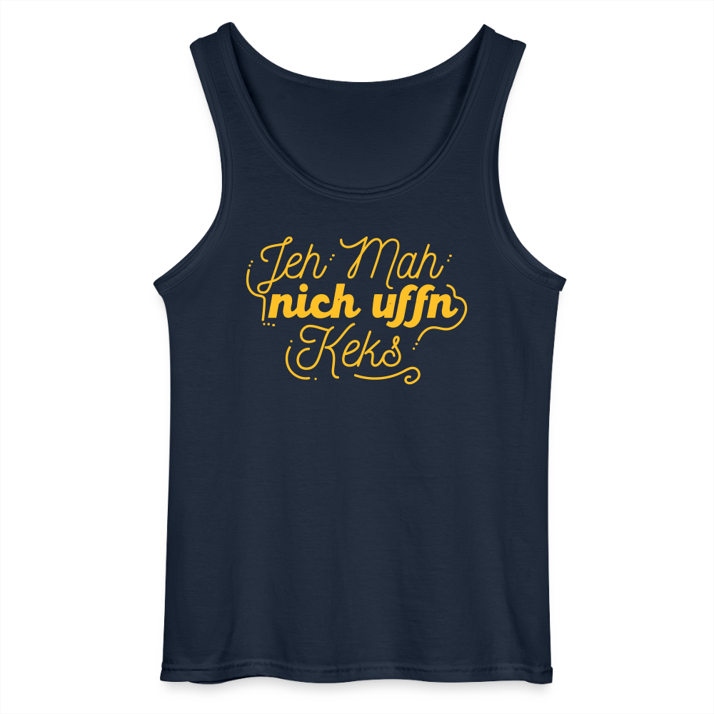 Jeh mah nich uffn Keks gelb - Männer Tank Top - Navy