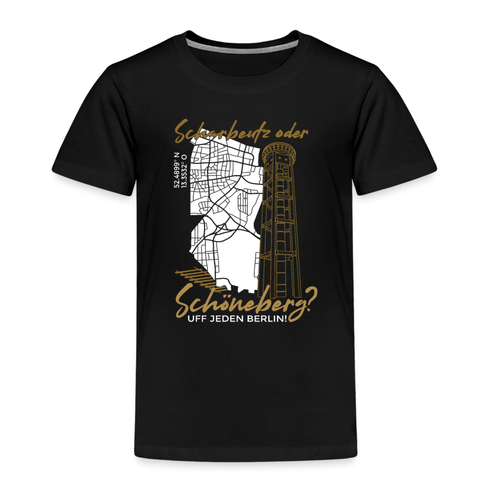 Scharbeutz oder Schöneberg - Kinder Premium T-Shirt - Schwarz