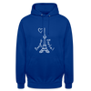 Eiffelturm in Berlin Bonjour - Unisex Hoodie - Royalblau