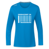 PRODUZIERT IN BRANDENBURG - Frauen Sport Langarmshirt - Saphirblau