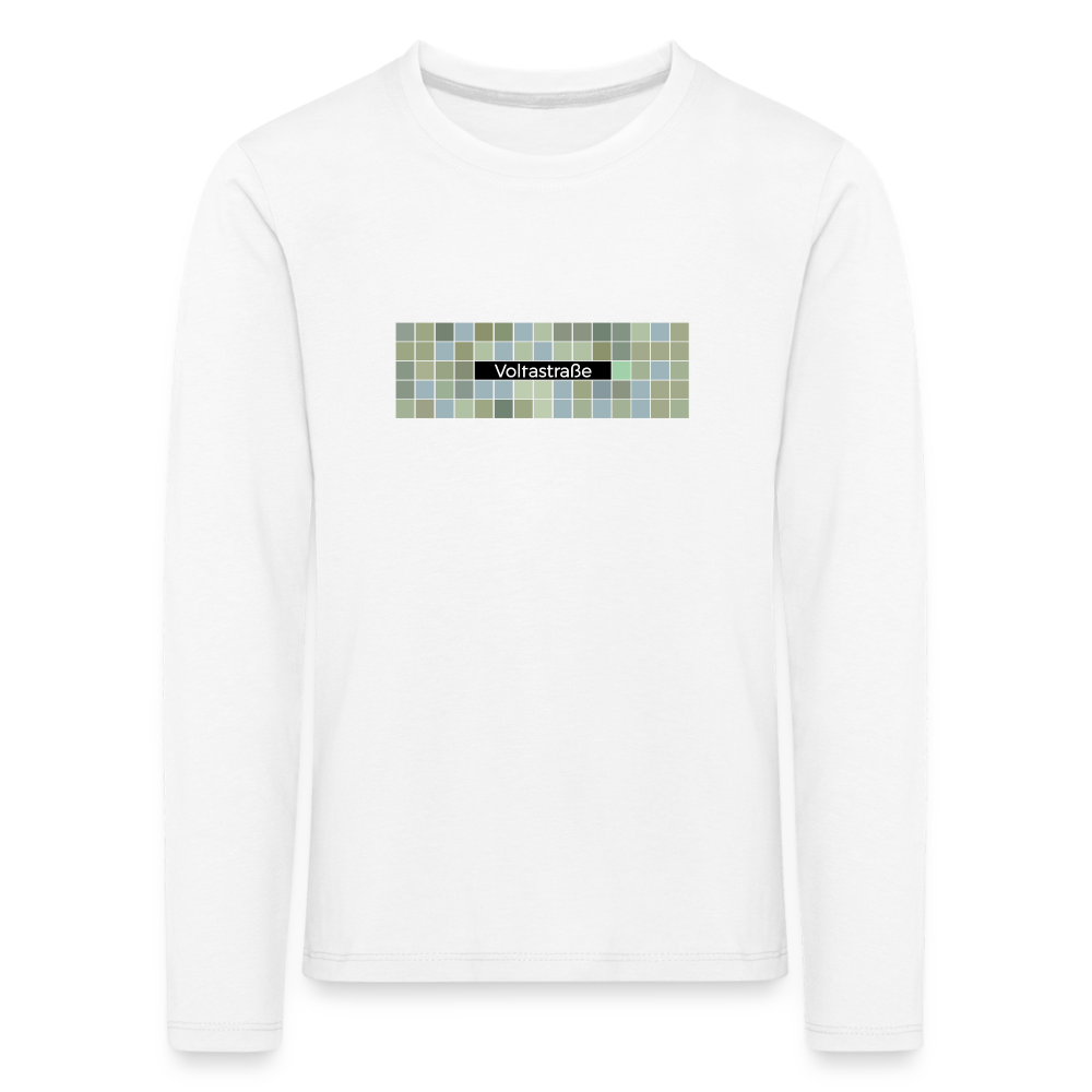 Voltastrasse - Kinder Langarmshirt - Weiß