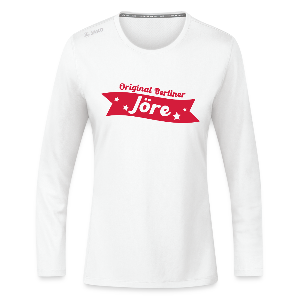 Berliner Jöre - Frauen Sport Langarmshirt - Weiß