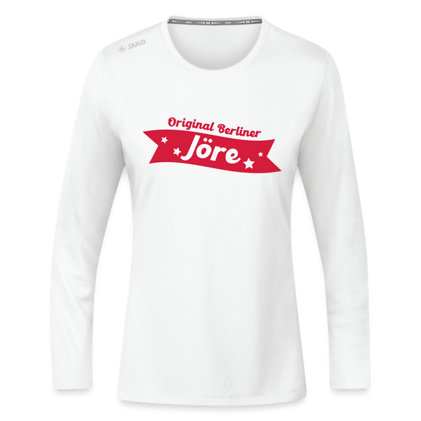 Berliner Jöre - Frauen Sport Langarmshirt - Weiß