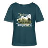 Tirol oder Tiergarten - Relaxed Rundhals Frauen Bio-T-Shirt - Dunkles Petrol