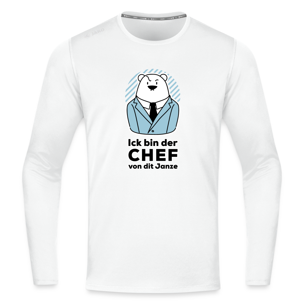 Chef - Männer Sport Langamshirt - Weiß
