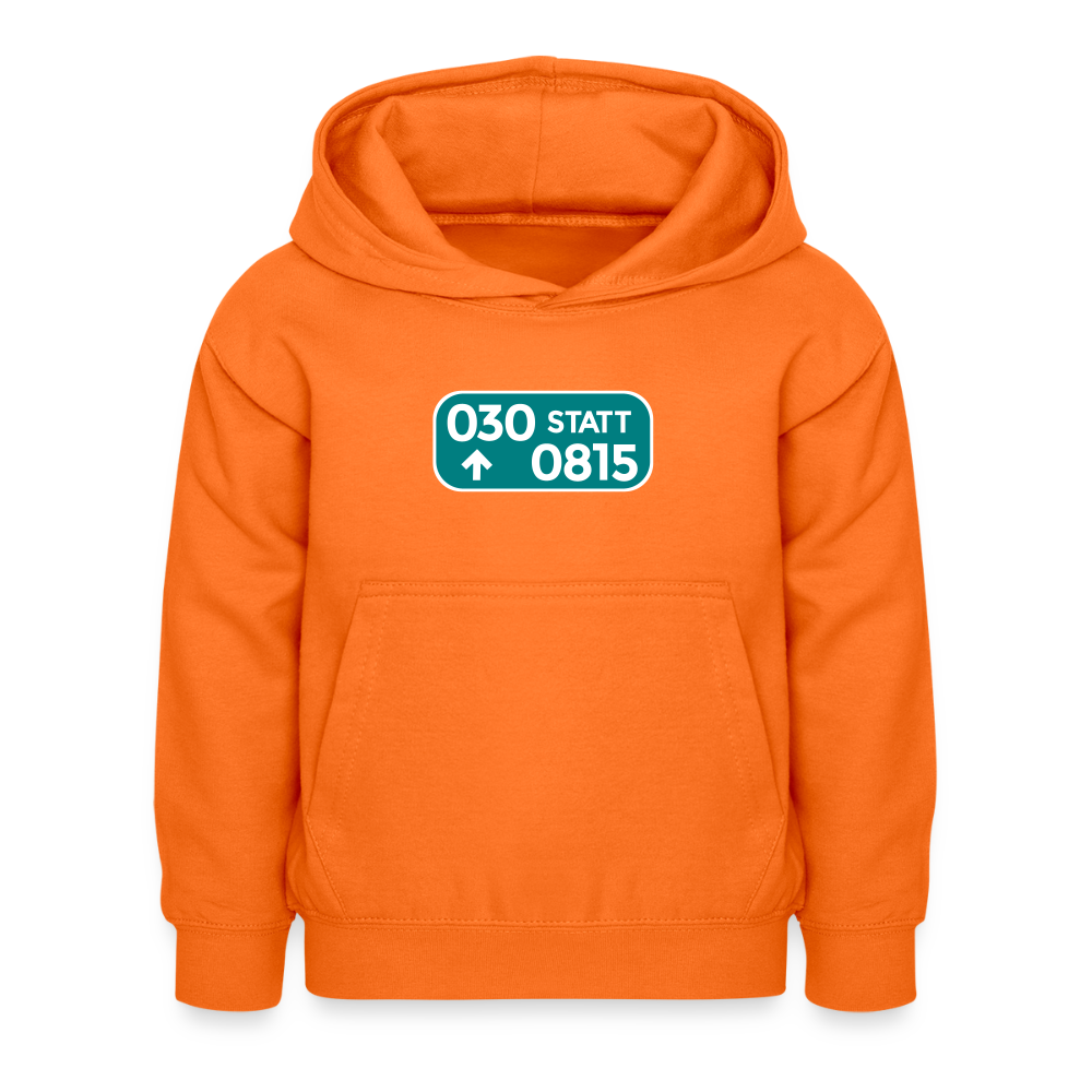 030 statt 0815 - Kinder Hoodie - Orange