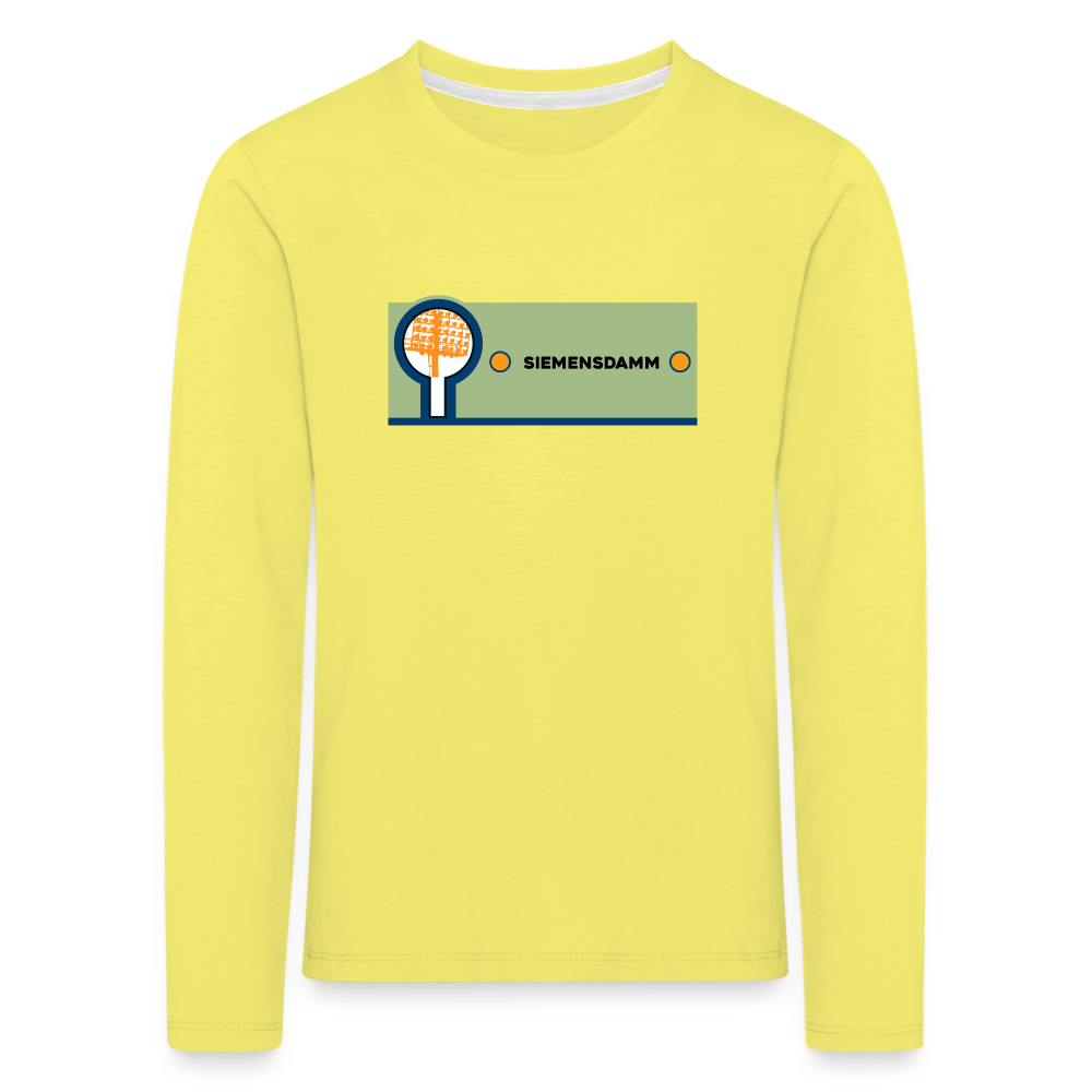 Siemensdamm - Kinder Langarmshirt - Gelb