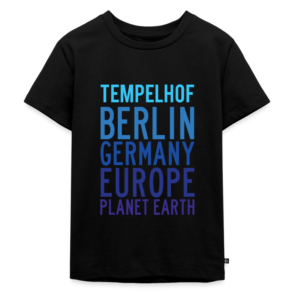 Tempelhof Planet Earth - Kinder Premium T-Shirt - Schwarz
