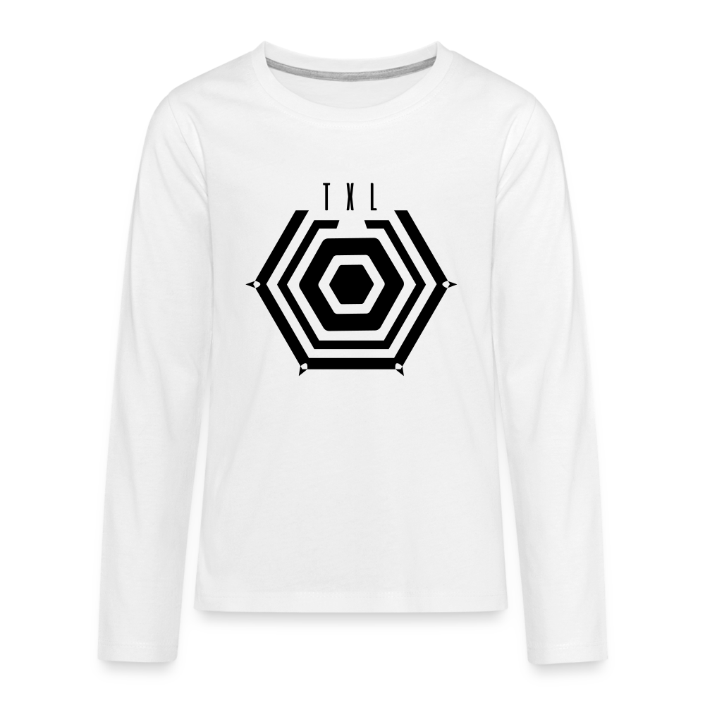 Tegel TXL Umrisse - Teenager Langarmshirt - Weiß