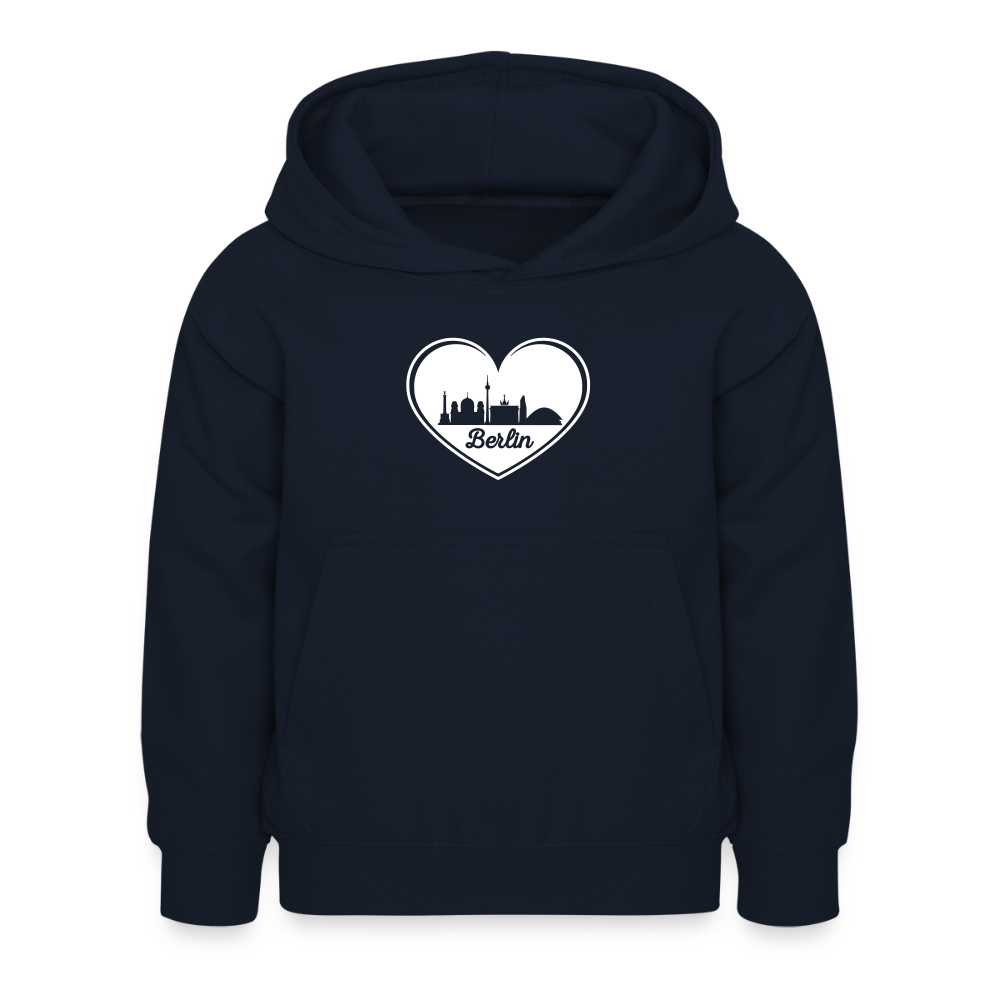 I love Berlin weiß - Kinder Hoodie - Navy